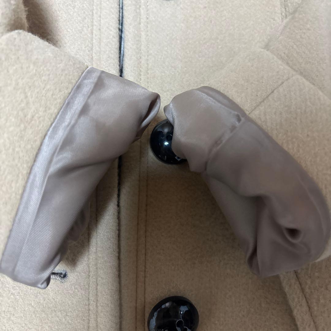 BURBERRY BLUE LABELファー付きベージュロングコート