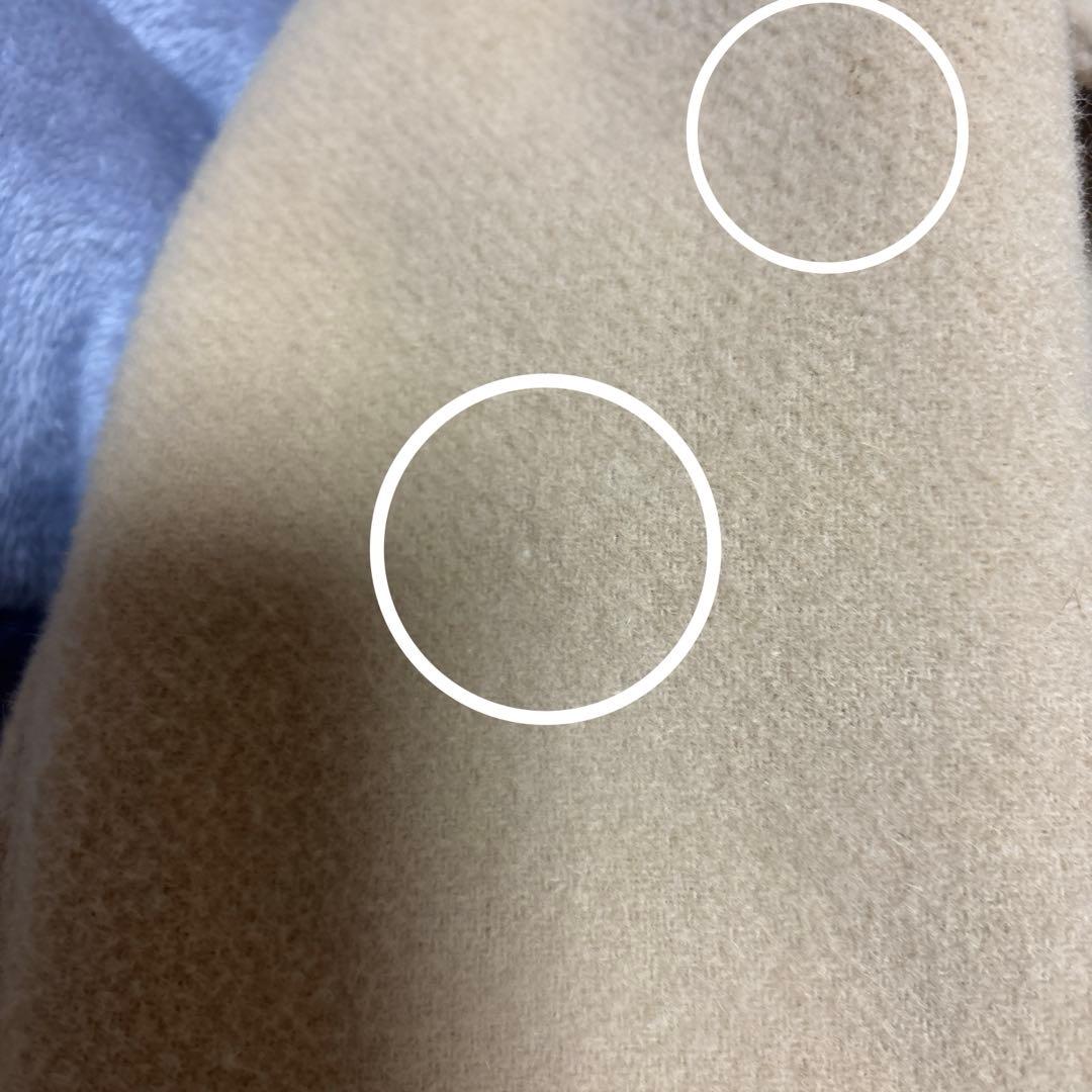 BURBERRY BLUE LABELファー付きベージュロングコート