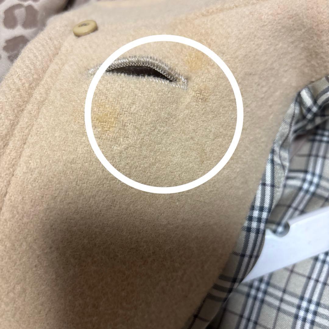 BURBERRY BLUE LABELファー付きベージュロングコート