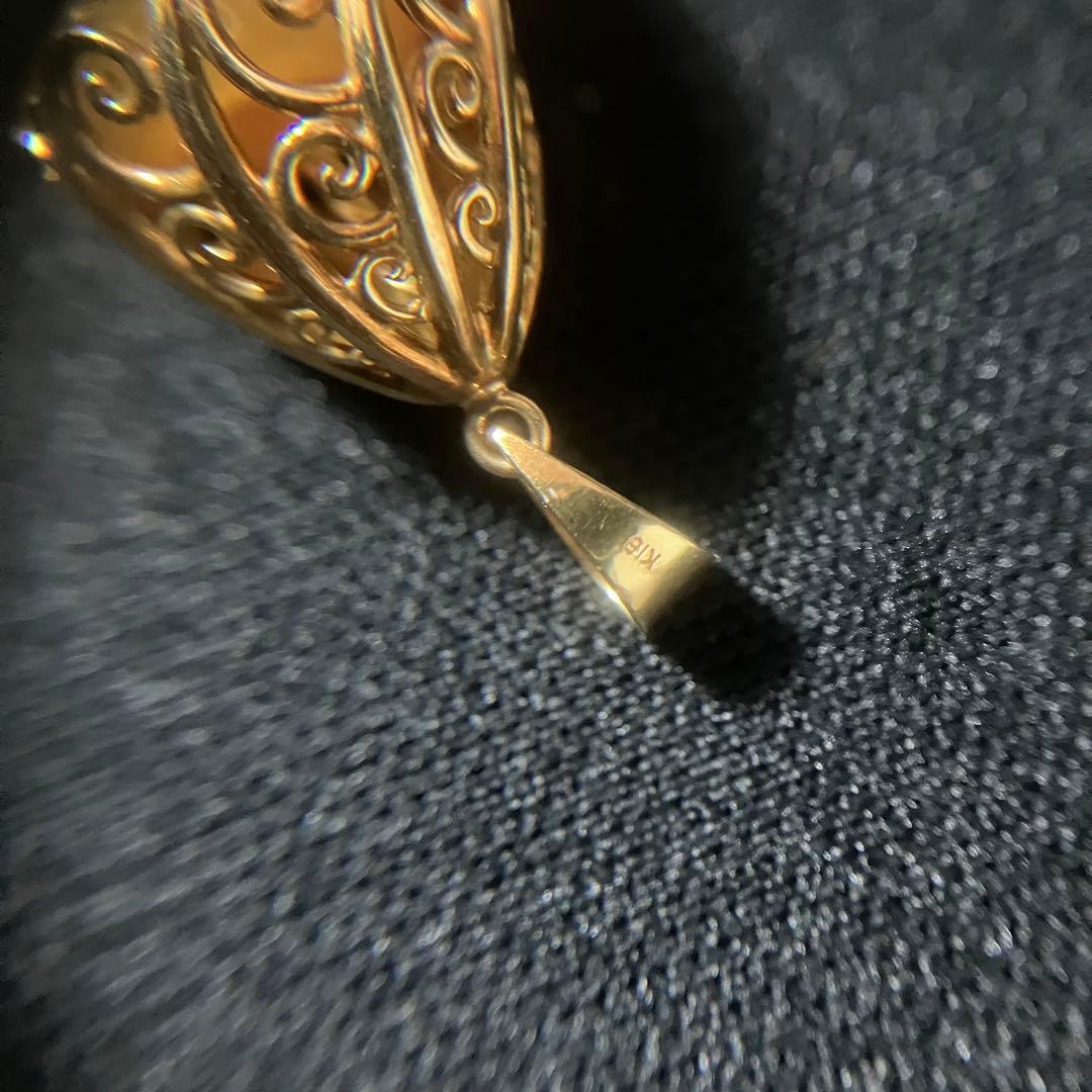 パール　K18　ペンダントトップ　ネックレストップ