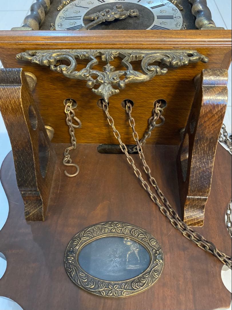 掛け時計　オランダ　Warmink社　ザーンセ時計　アンティーク