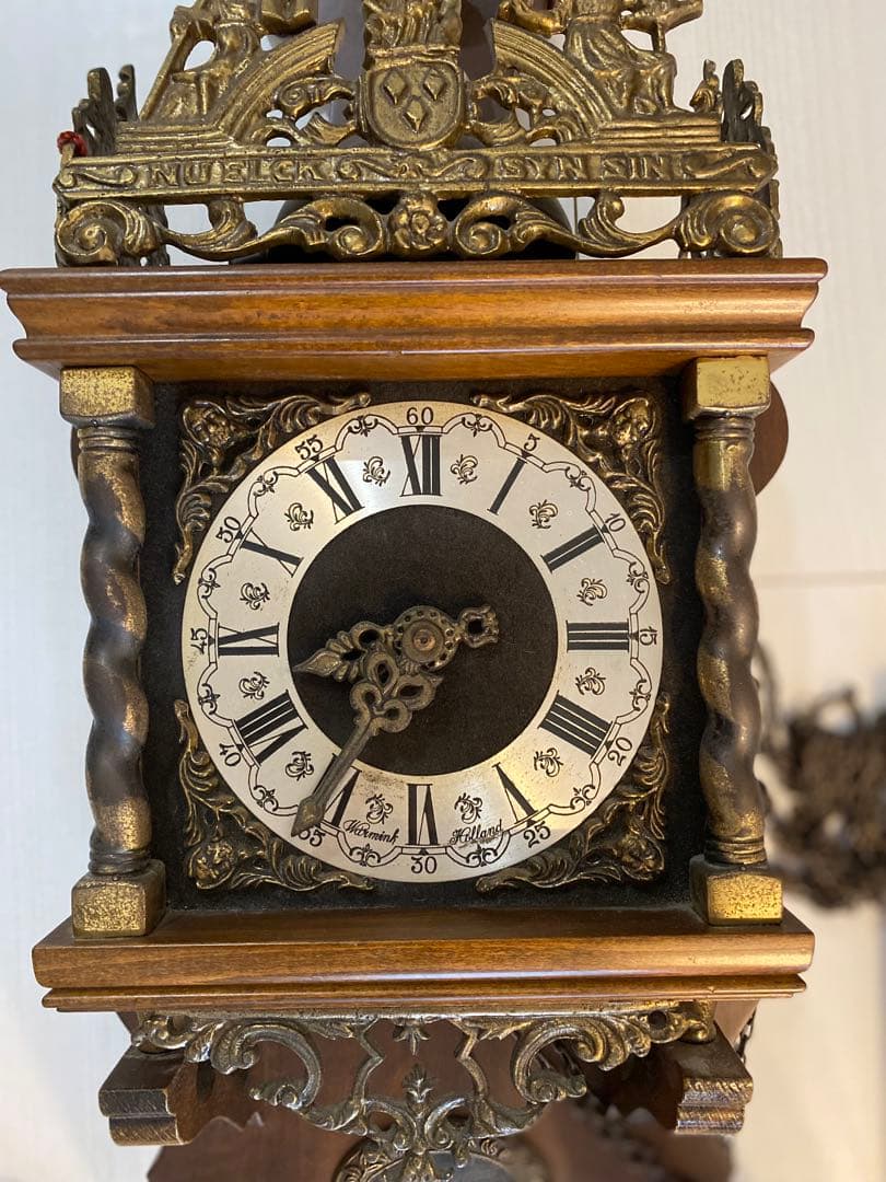 掛け時計　オランダ　Warmink社　ザーンセ時計　アンティーク