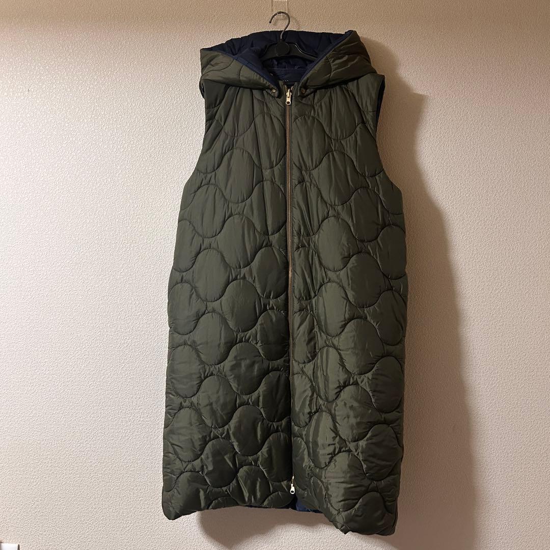 MADISONBLUE マディソンブルー キルティングベスト カーキ