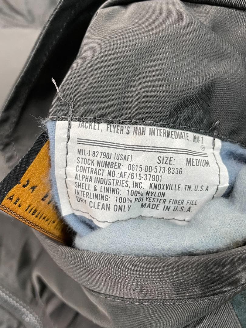 ALPHA INDUSTRIES MA-1 Made in USA 未使用品