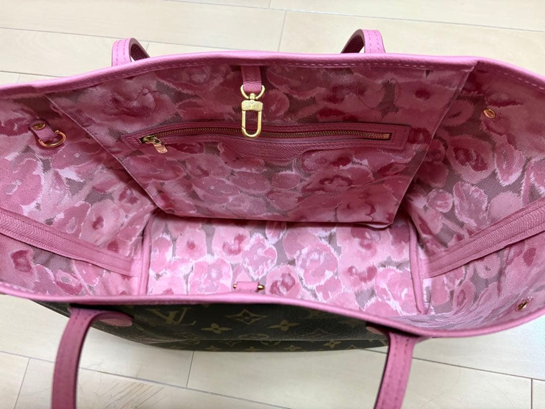 【希少】ルイヴィトン モノグラム ネヴァーフルGM イカットフラワー トート