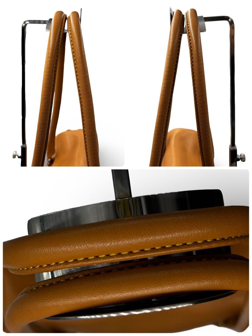 【美品】コールハーン　ショルダートートバッグ　レザー　ブラウン　ロゴ金具　肩掛け