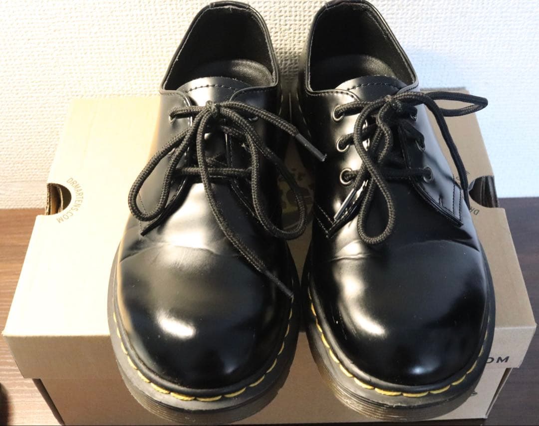 【メル20600】Dr. Martens ブラック レースアップシューズ