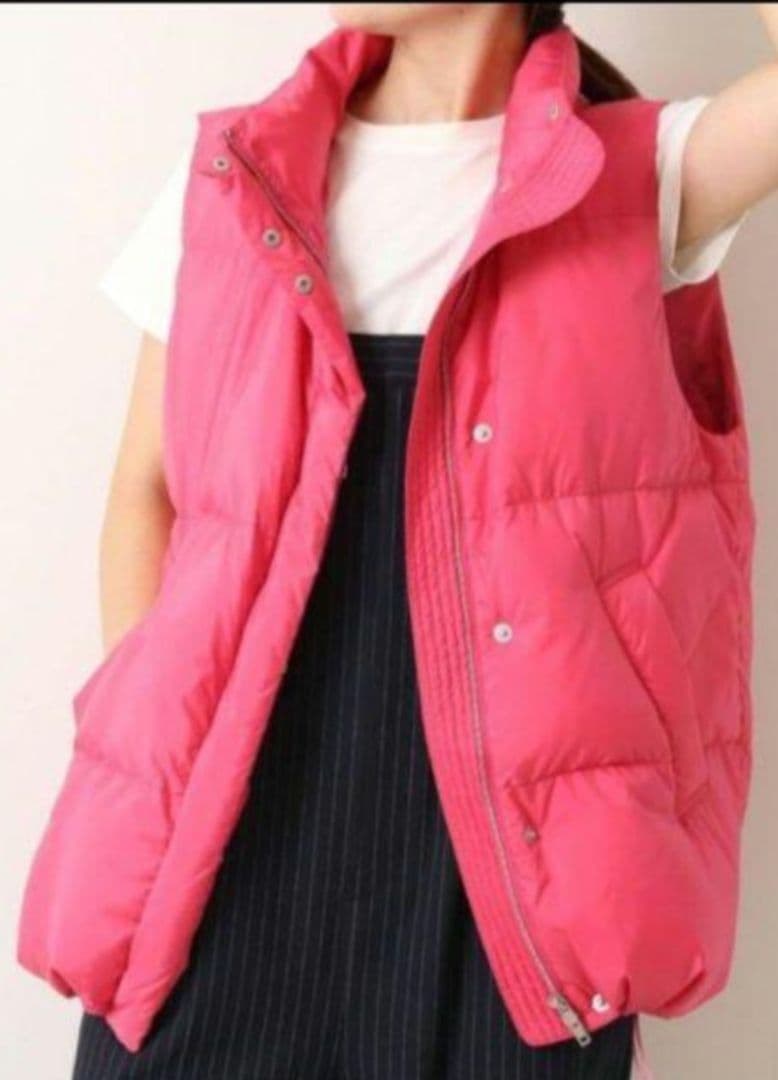 新品　Spick and Span　ビッグダウンベスト　ピンク　27500円