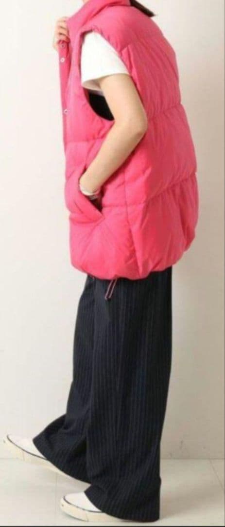 新品　Spick and Span　ビッグダウンベスト　ピンク　27500円