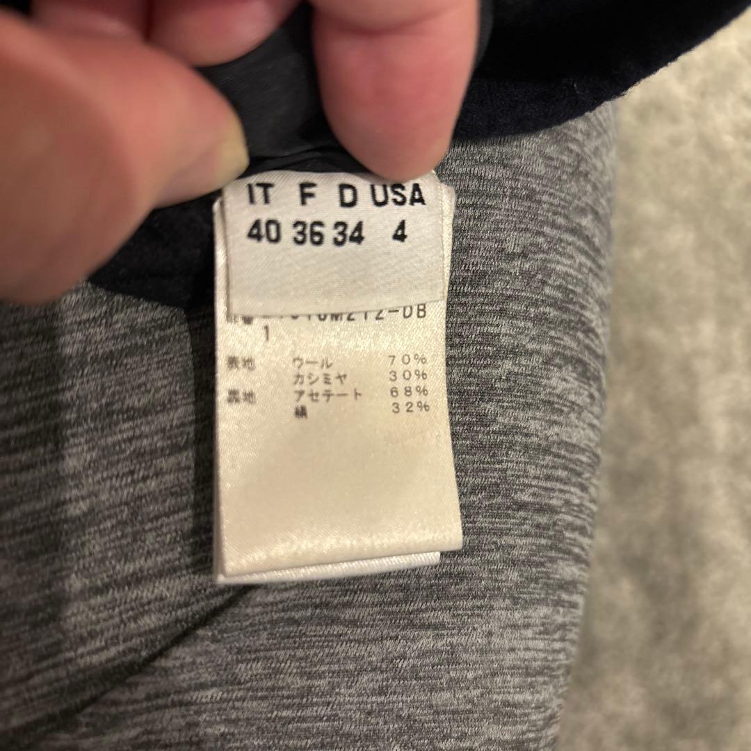 【MANZONI24】最終　STRASBURG ネイビー チェスターコート