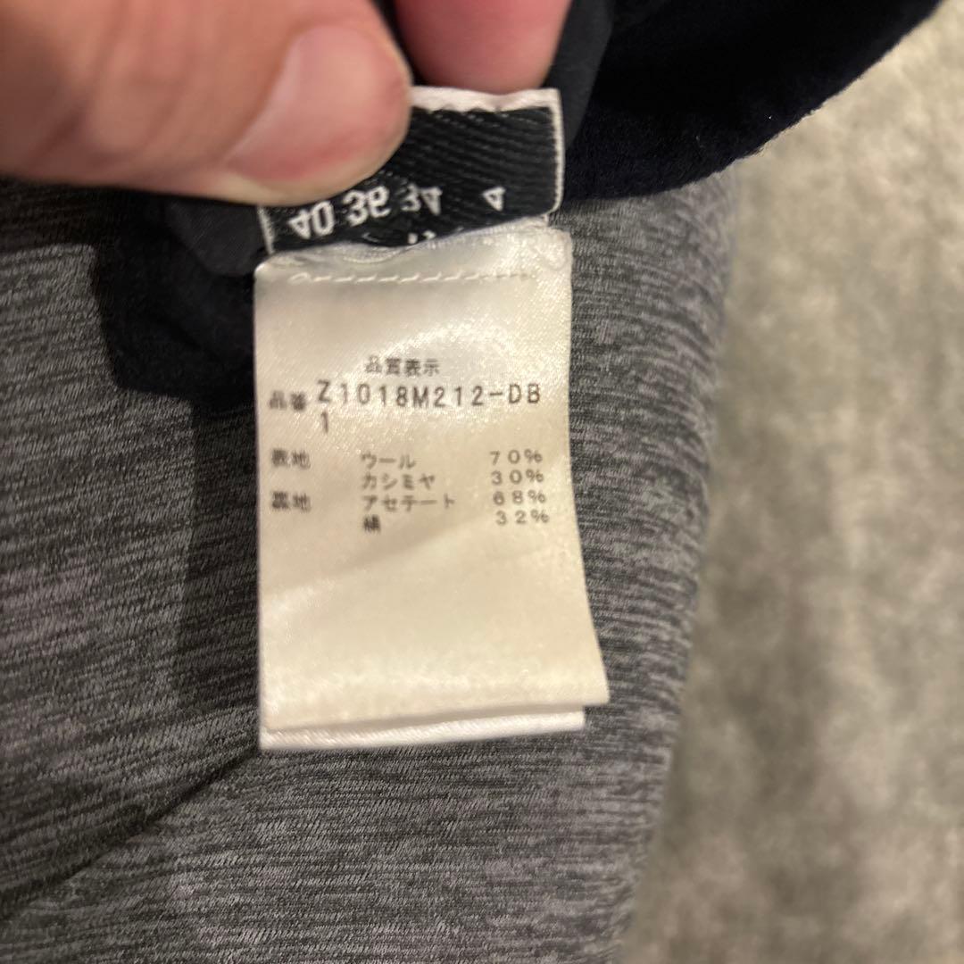 【MANZONI24】最終　STRASBURG ネイビー チェスターコート