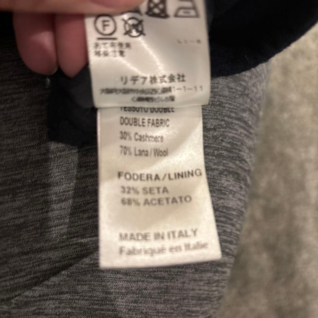 【MANZONI24】最終　STRASBURG ネイビー チェスターコート