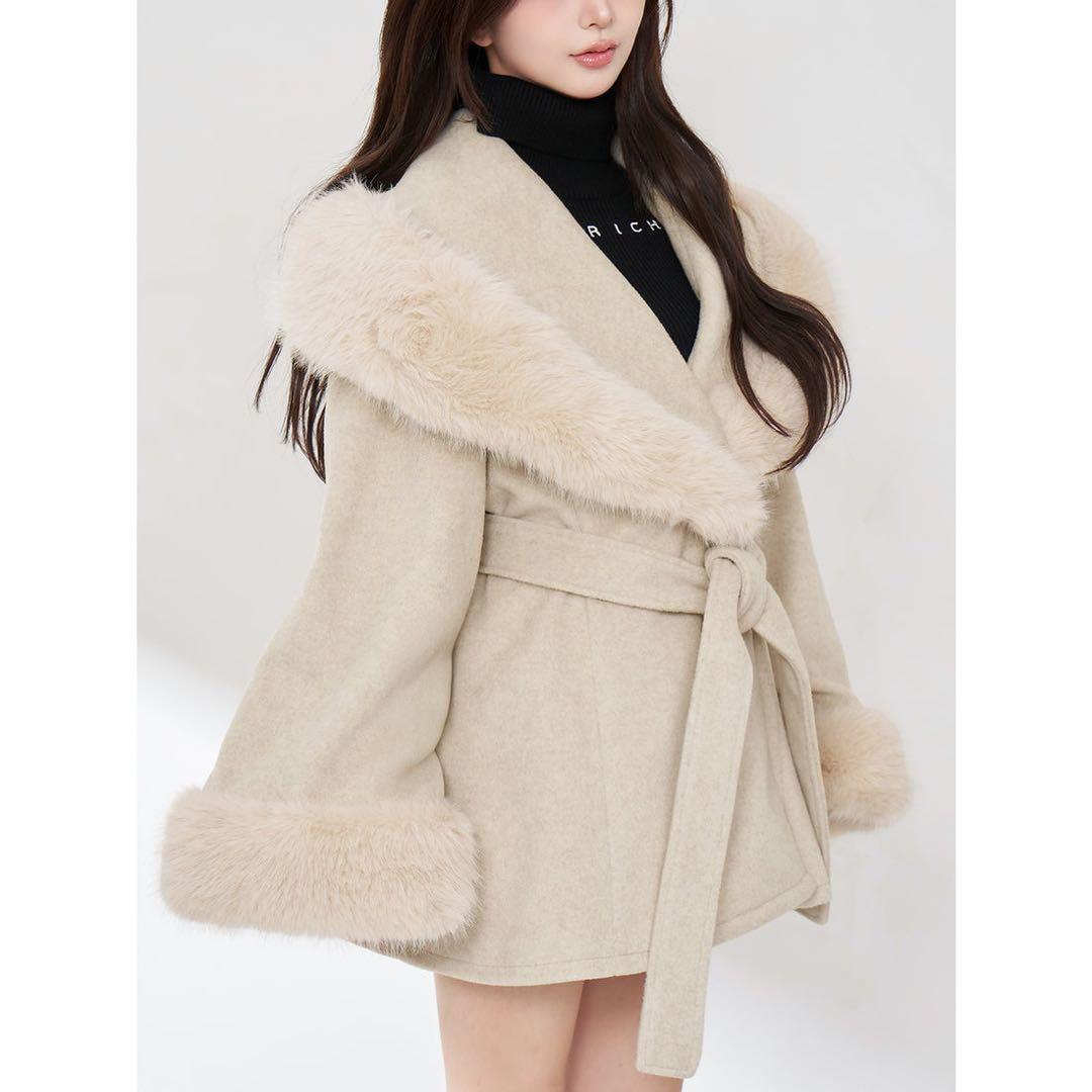 Darich ウエストベルトプリンセスラインコート