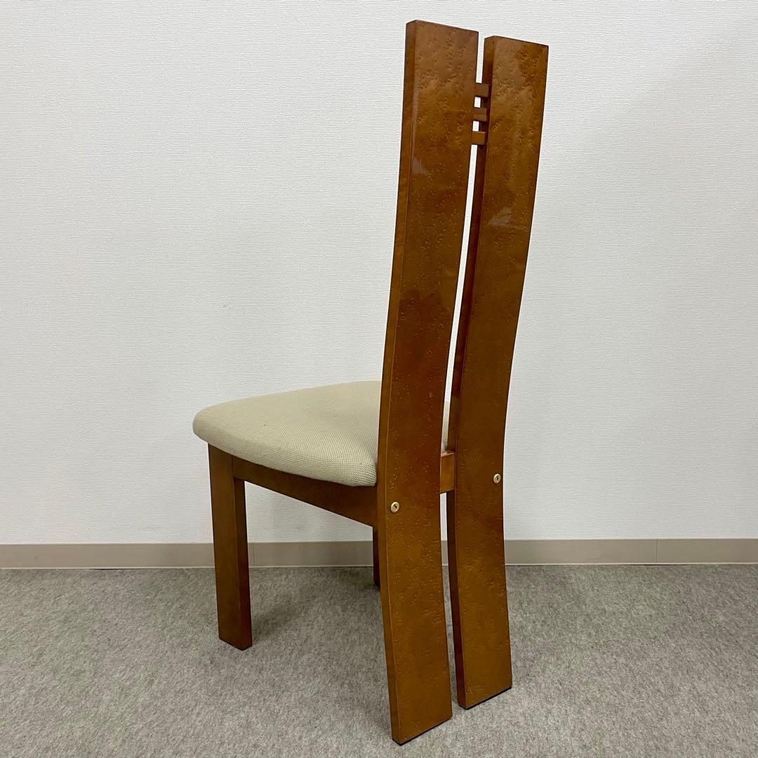 大塚家具【松創】(府中) ダイニングチェア \"バーズアイメイプル\" No.3