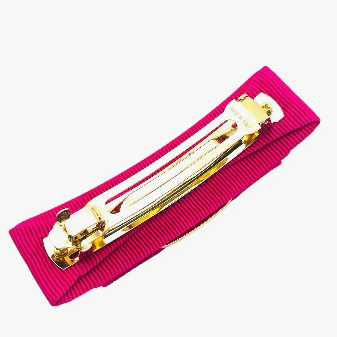 【極美品・箱付】サルヴァトーレ フェラガモ ヴァラリボン バレッタホットピンク