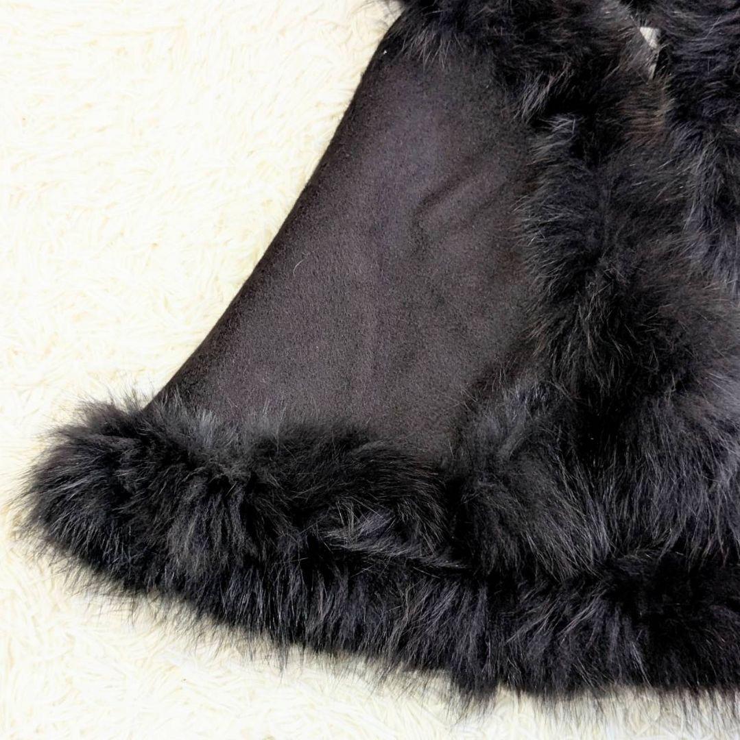 ✨新品未使用✨ エポカ カシミヤ ケープ コート ポンチョ ブルーフォックス 黒