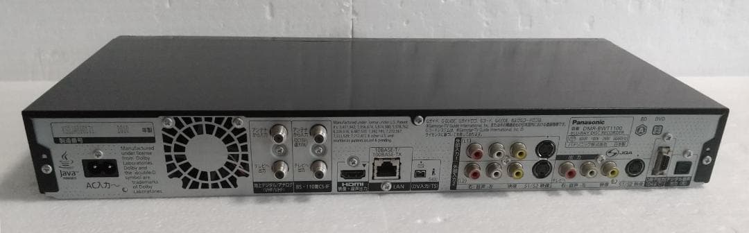 2TB-W録3D-Panasonic BDレコーダーDMR-BWT1100完動品