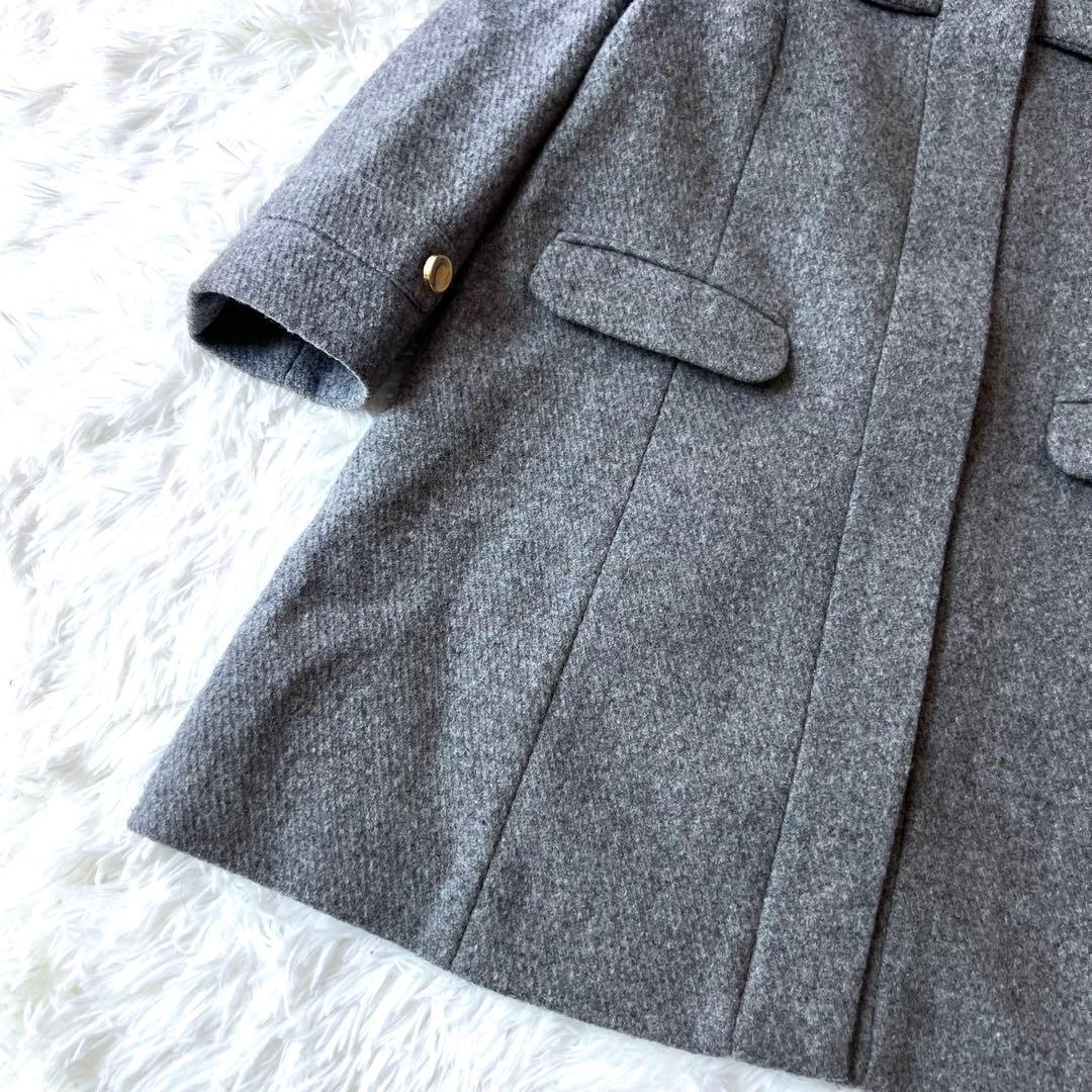 【未使用級】タルティーヌエショコラ　高級　リボン　ウールコート　110 定4万