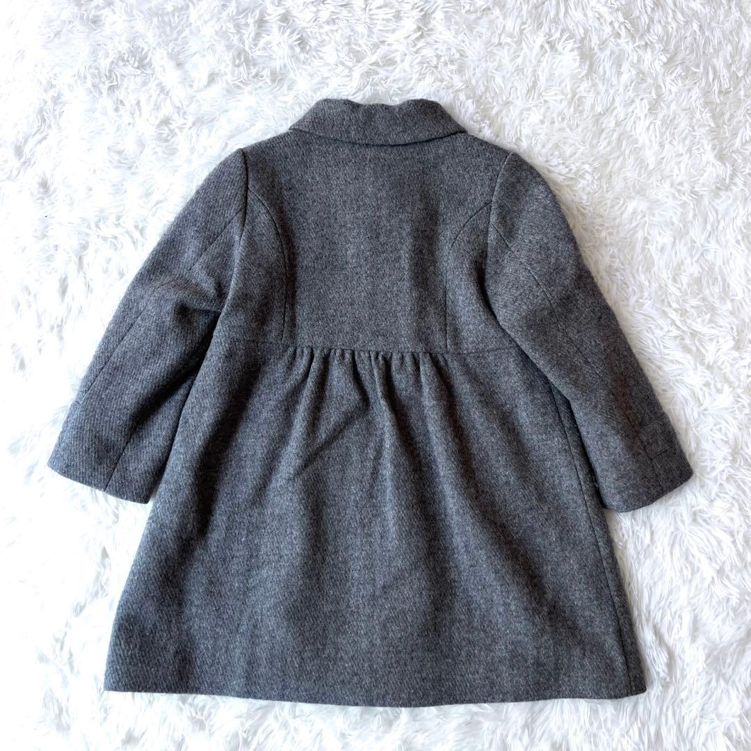 【未使用級】タルティーヌエショコラ　高級　リボン　ウールコート　110 定4万