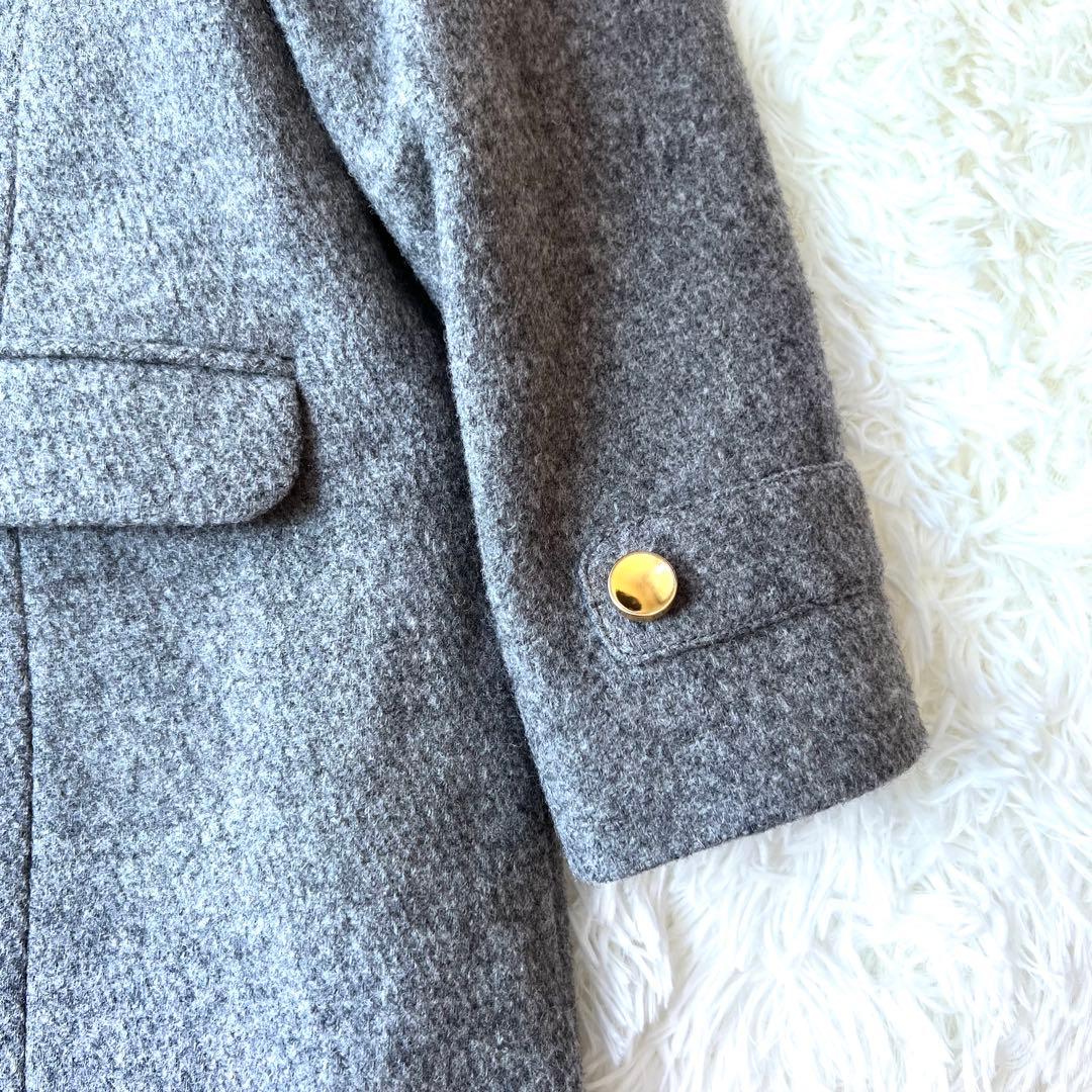 【未使用級】タルティーヌエショコラ　高級　リボン　ウールコート　110 定4万