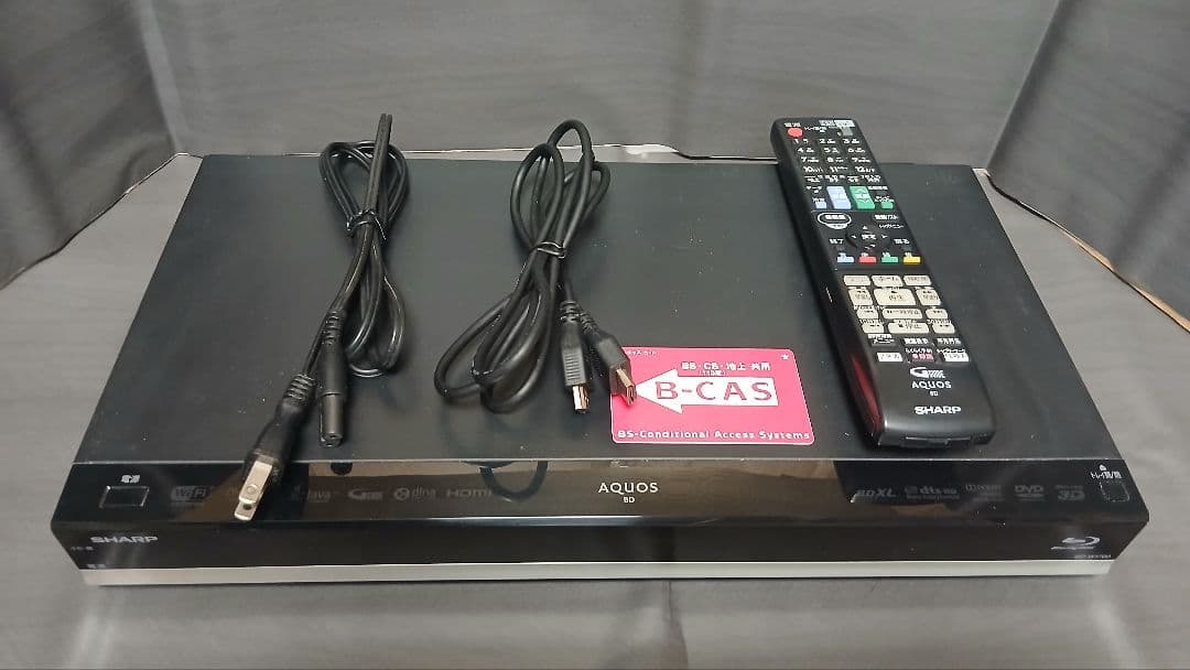 1TB シャープ AQUOS BD レコーダー☆BD-W1700☆リモコン付