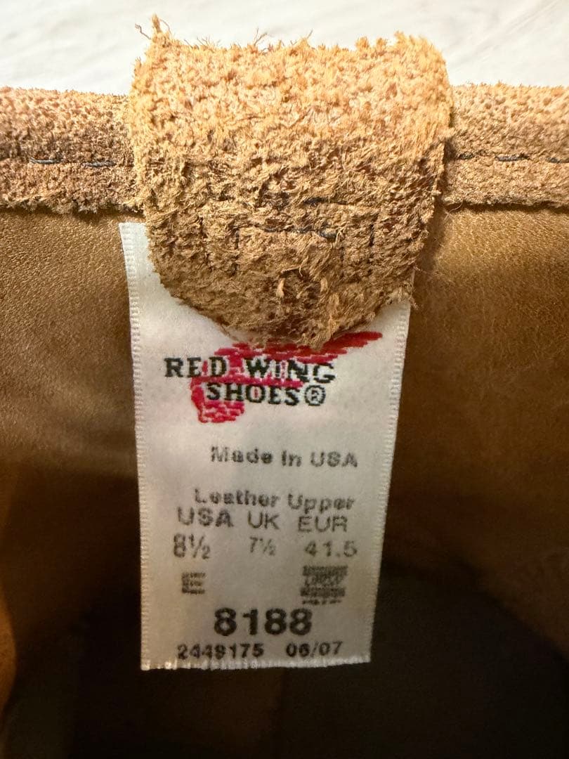 廃盤モデル REDWING ペコスブーツ 8188 26.5cm