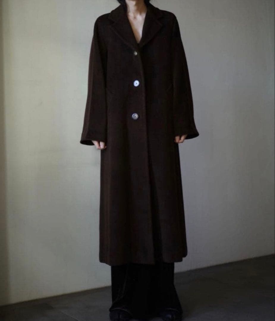 90s Max Mara カシミヤウールチェスターコート coat 白タグ 美品