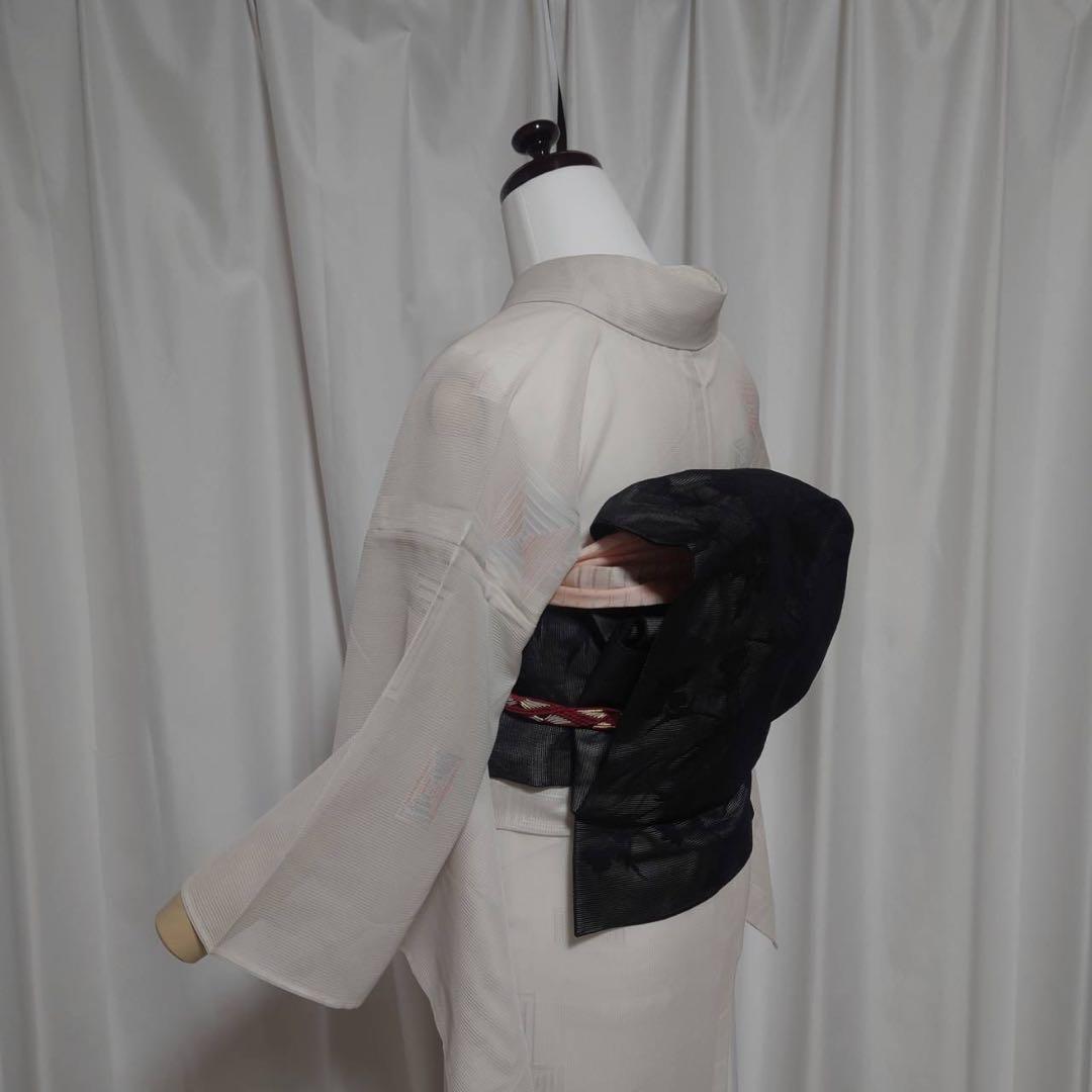 正絹　絽　小紋　夏もの　薄物　フルセット　美品