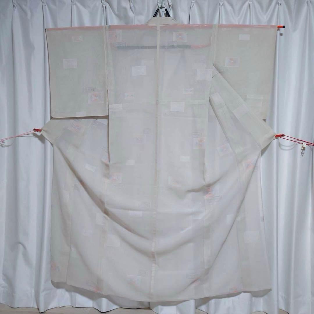 正絹　絽　小紋　夏もの　薄物　フルセット　美品