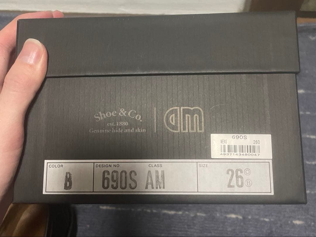 MEN'S 3EYELET MOC TOE BLACK 在原みゆ紀