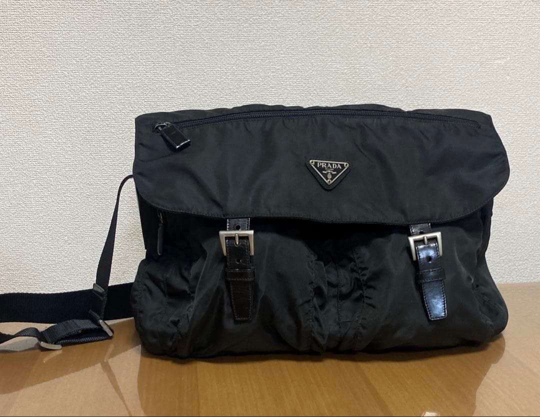 PRADA プラダ ショルダーバッグ ナイロン ブラック