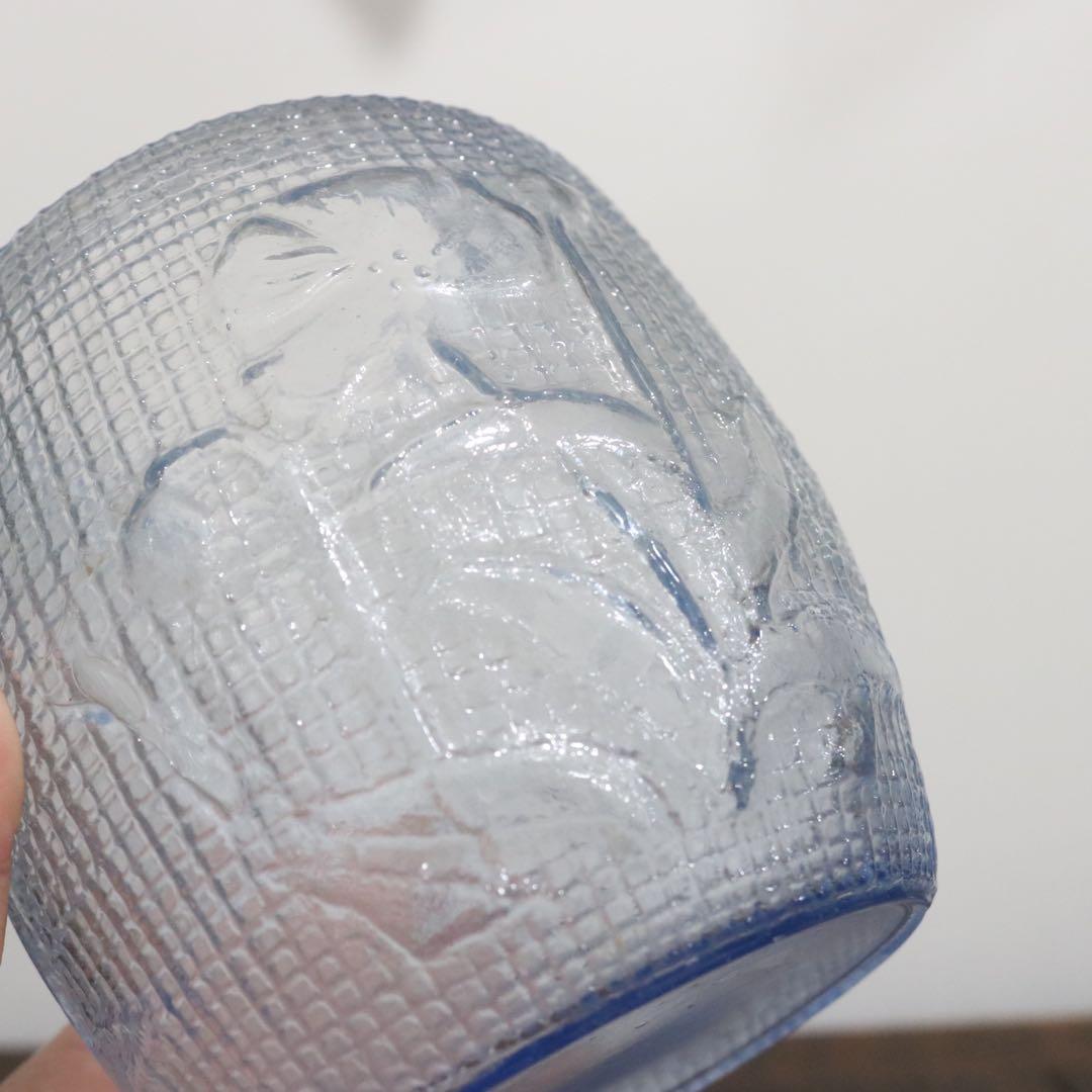 大正〜昭和初期のあめや瓶　菓子瓶　飴屋瓶 プレスガラス　古道具骨董和ガラス