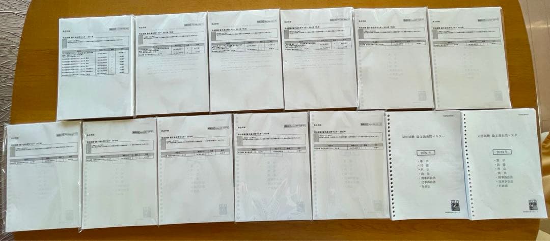 伊藤塾　司法試験　論文過去問マスター　7科目セット　平成23〜令和5度分