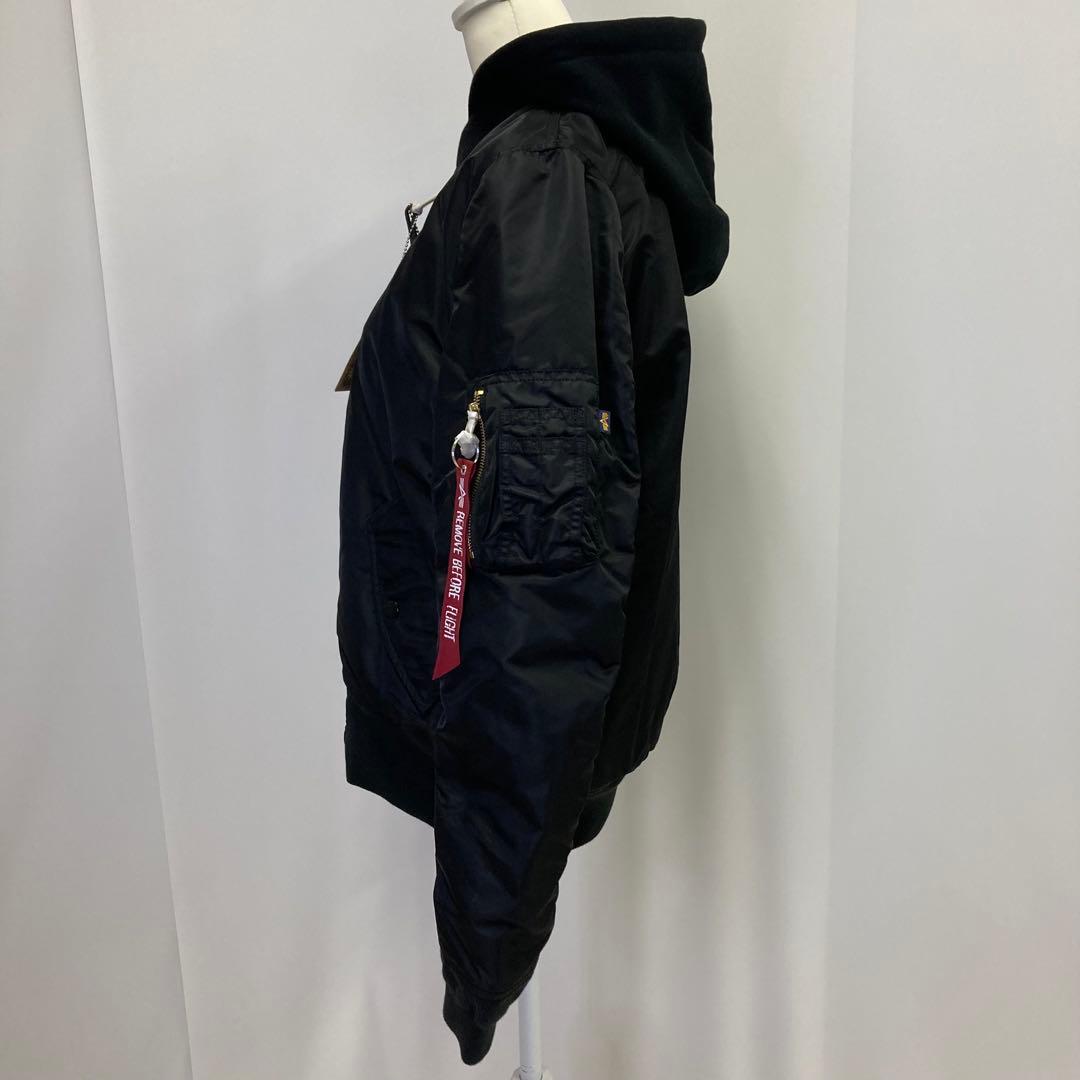 新品 ALPHA INDUSTRIES MA-1 フライトジャケット フード脱着