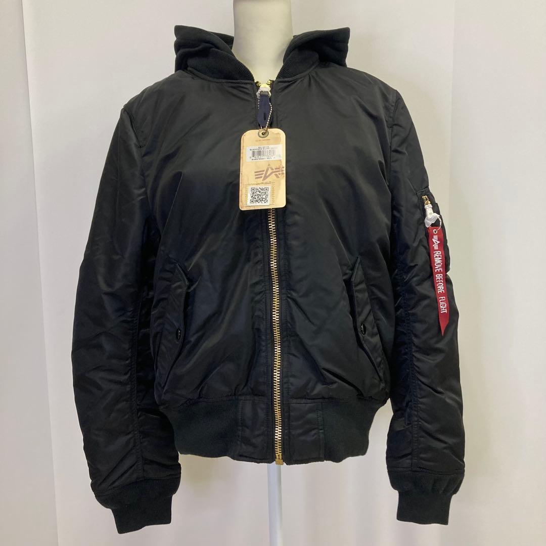 新品 ALPHA INDUSTRIES MA-1 フライトジャケット フード脱着
