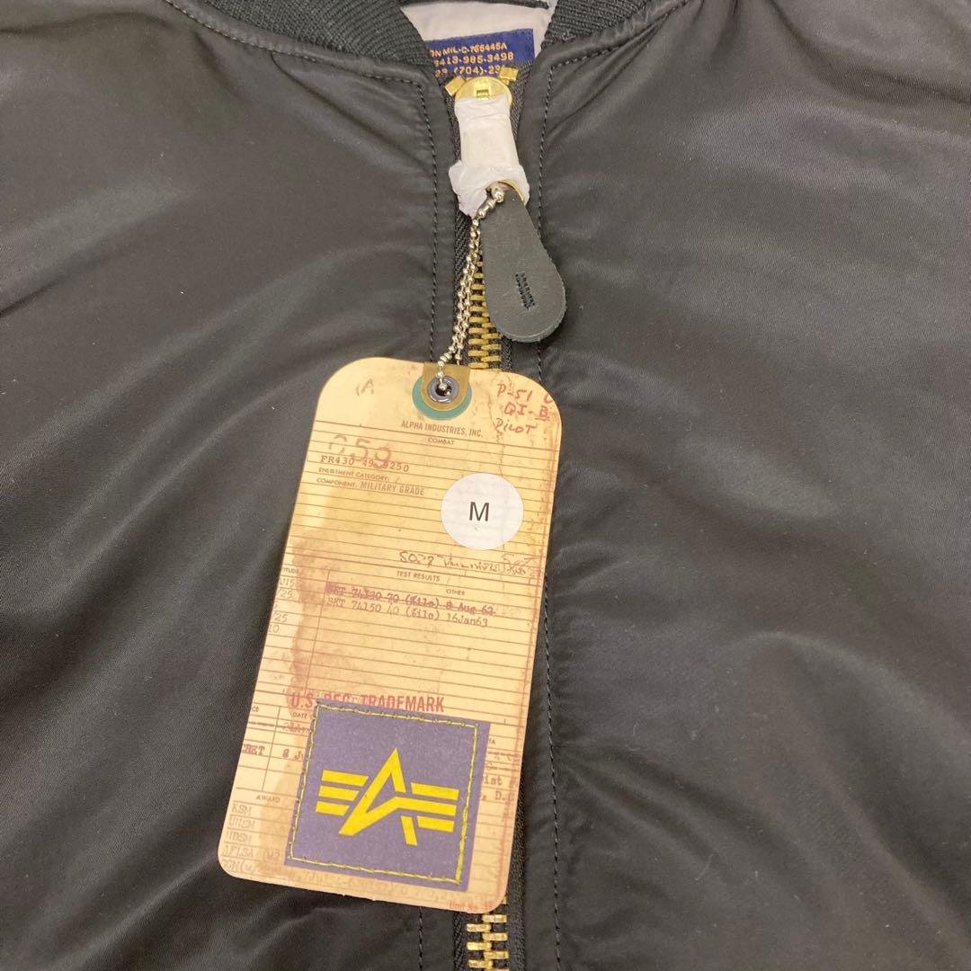新品 ALPHA INDUSTRIES MA-1 フライトジャケット フード脱着
