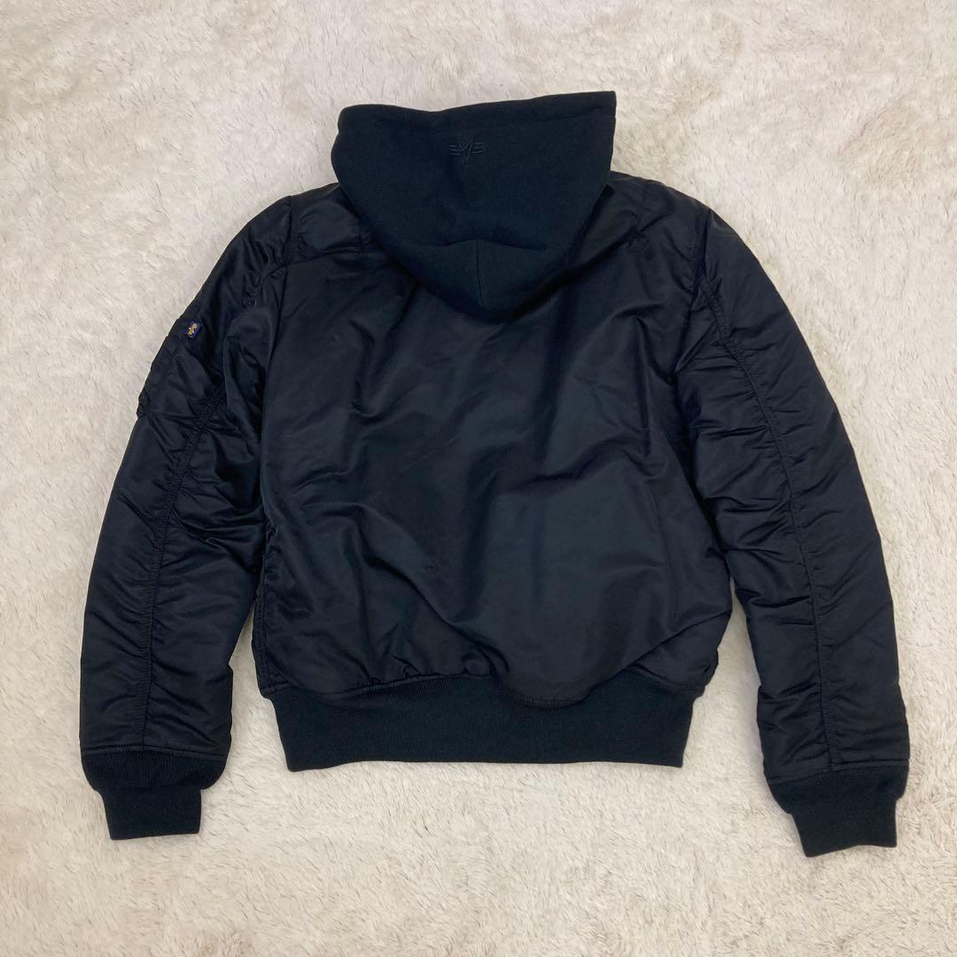 新品 ALPHA INDUSTRIES MA-1 フライトジャケット フード脱着