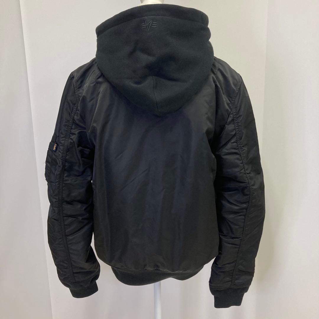 新品 ALPHA INDUSTRIES MA-1 フライトジャケット フード脱着