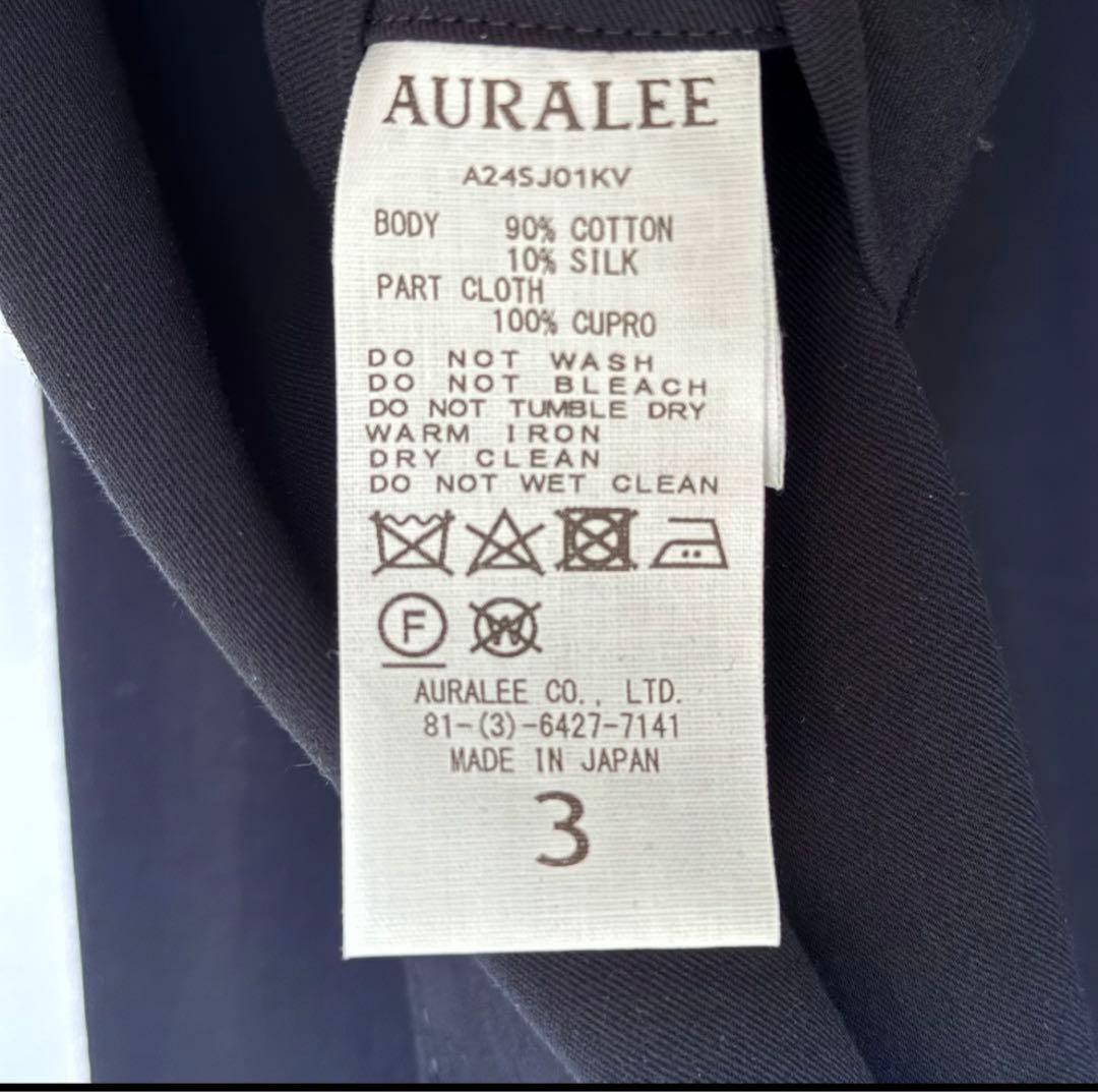 AURALEE COTTON SILK VIYELLA セットアップ