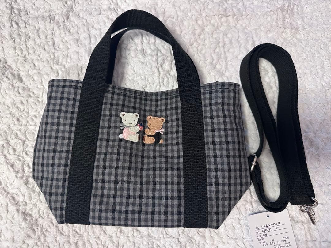 R*♡様 新品未使用　完売品　ファミリア　ショルダーバッグ　黒系チェック　西脇市