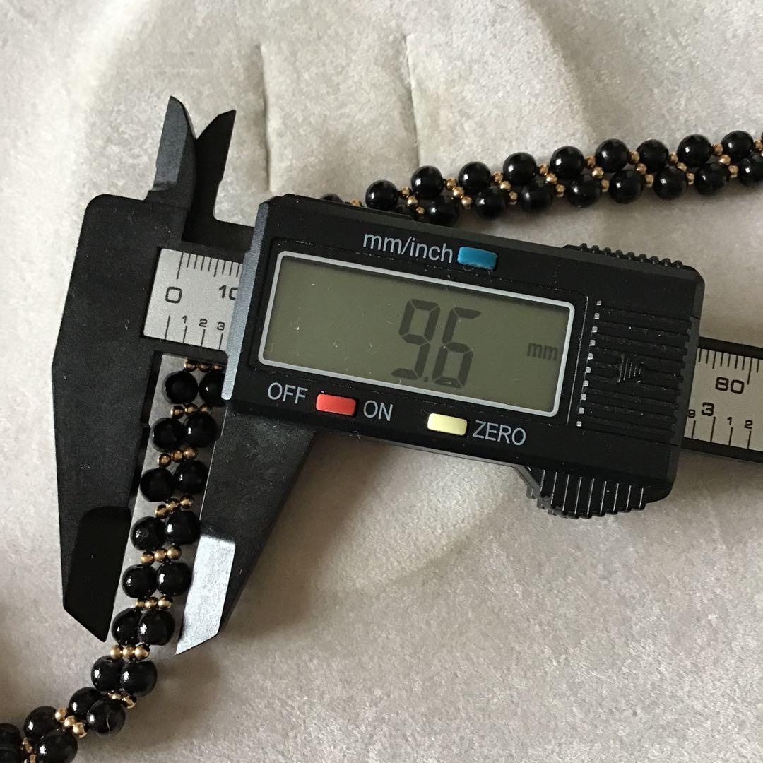 ブラック珊瑚ネックレス　サンゴ　黒　k14 S22