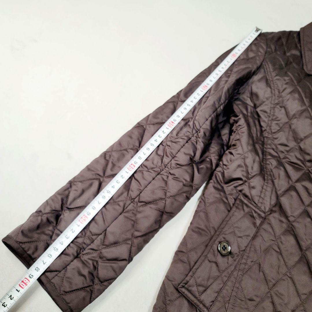 しずく様　バーバリー☆ノバチェック柄キルティング中綿ロングコートジャケット