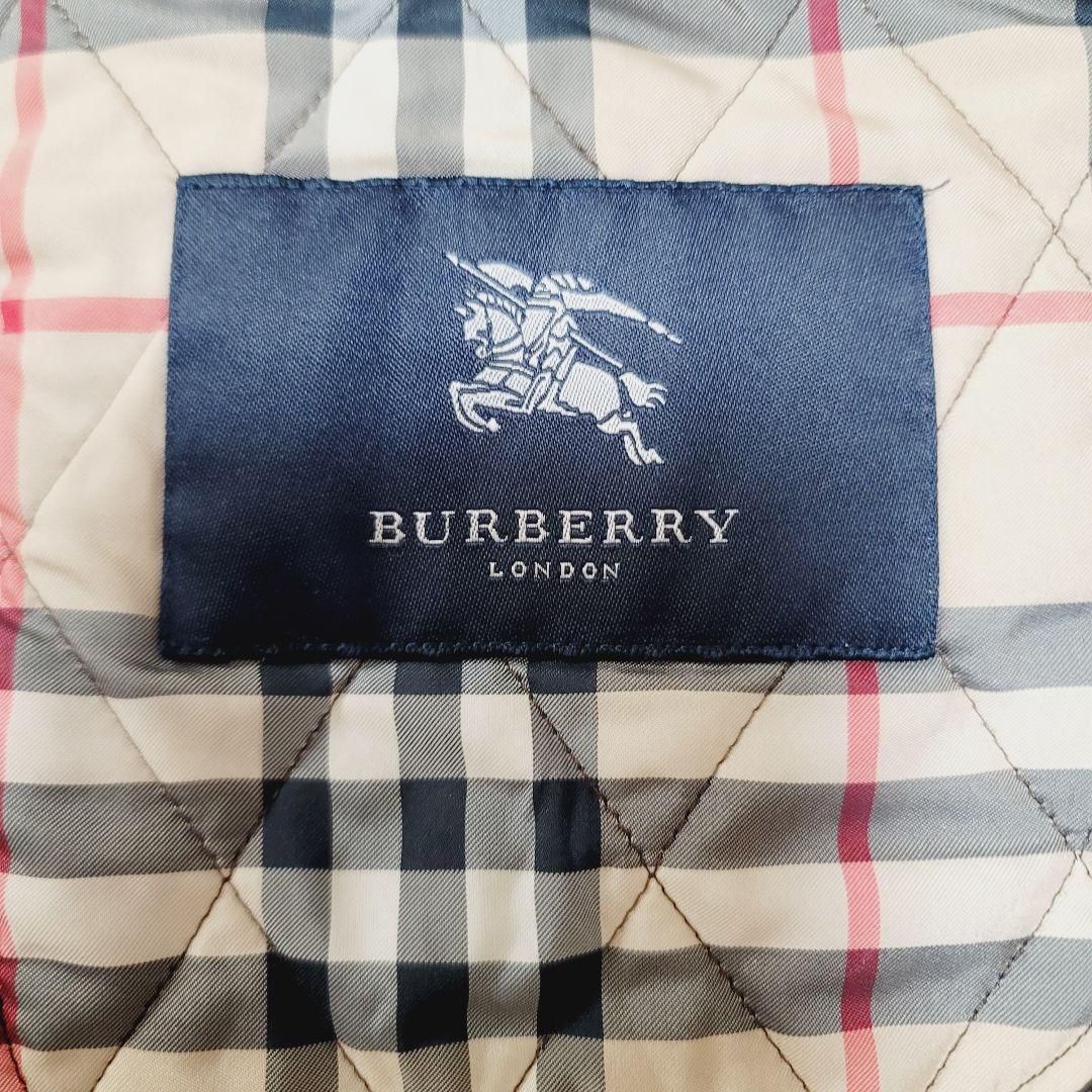 しずく様　バーバリー☆ノバチェック柄キルティング中綿ロングコートジャケット