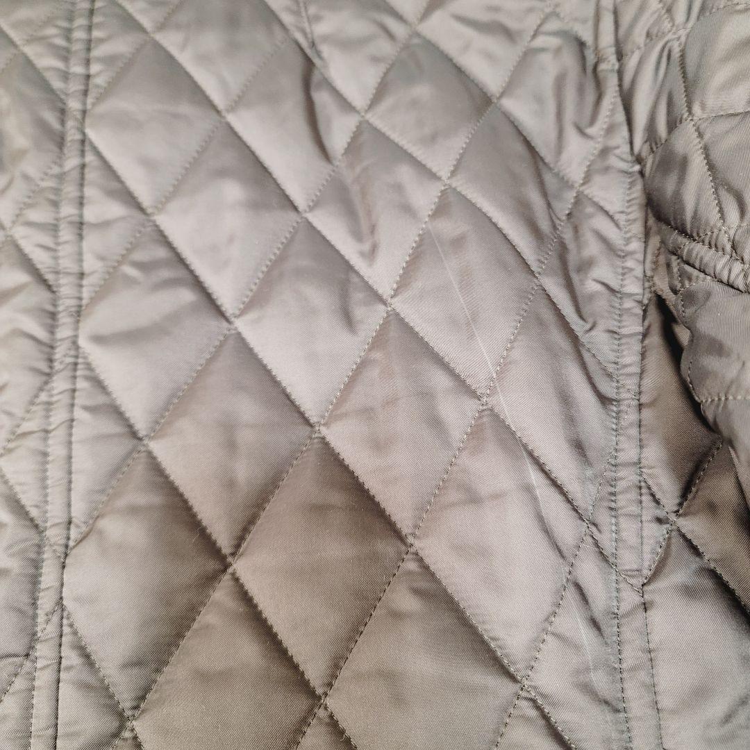 しずく様　バーバリー☆ノバチェック柄キルティング中綿ロングコートジャケット