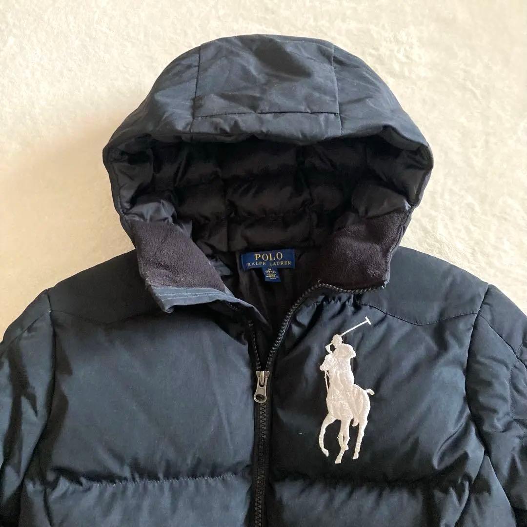 【美品】ポロ ラルフローレン ダウンジャケット キッズ 150cm ビッグポニー