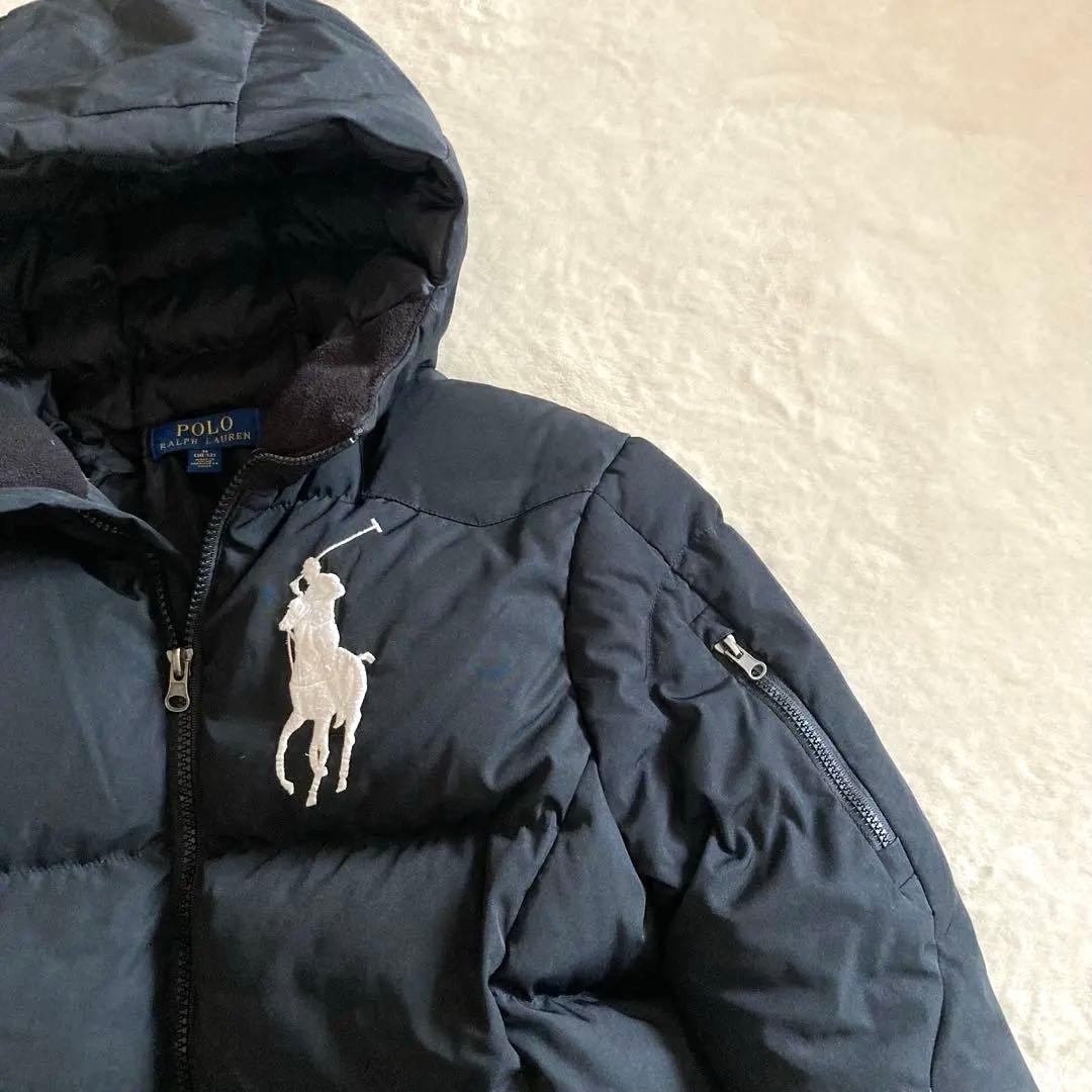 【美品】ポロ ラルフローレン ダウンジャケット キッズ 150cm ビッグポニー