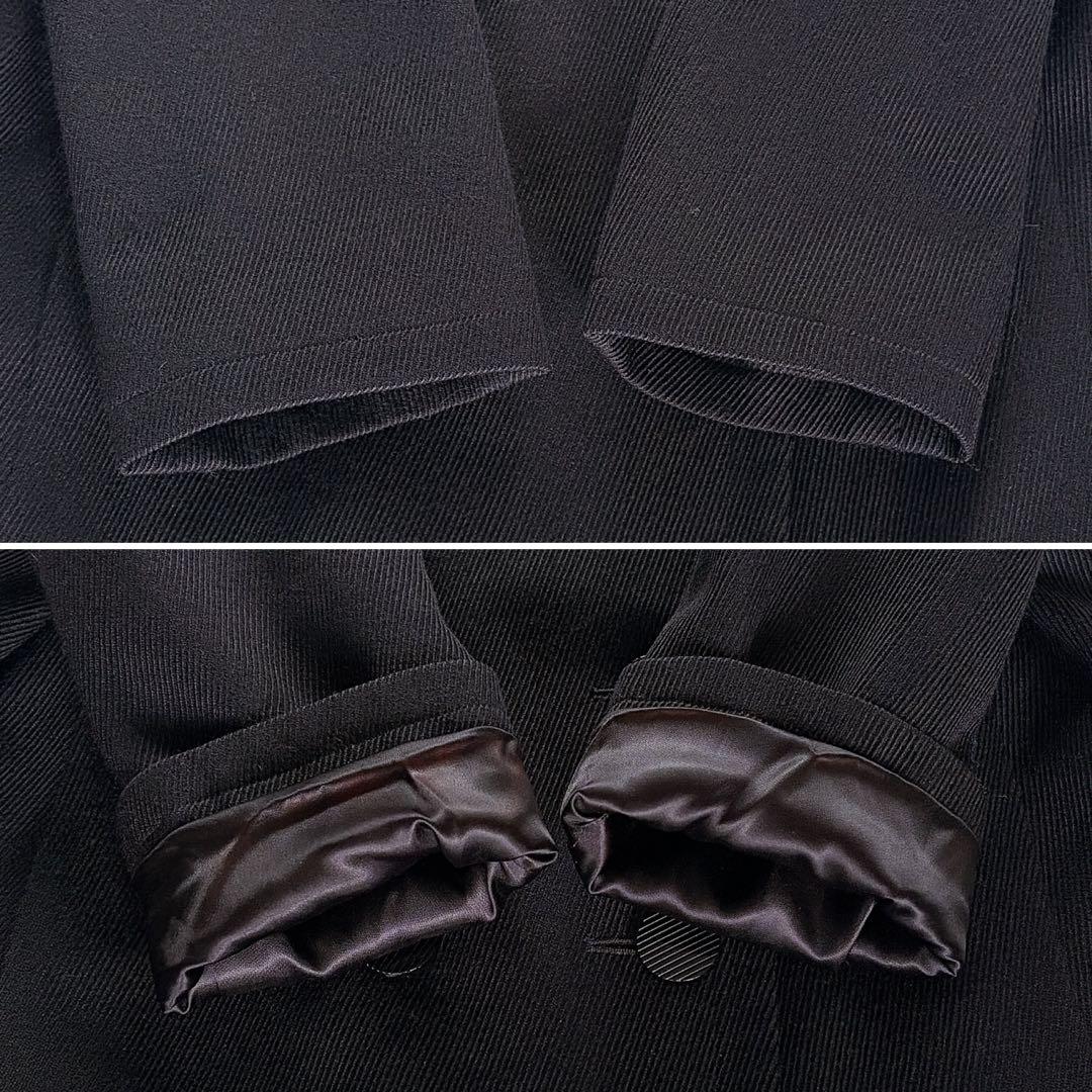 希少✨【イヴサンローラン】ウール100％ダブルコート ジャケット ブラック 40