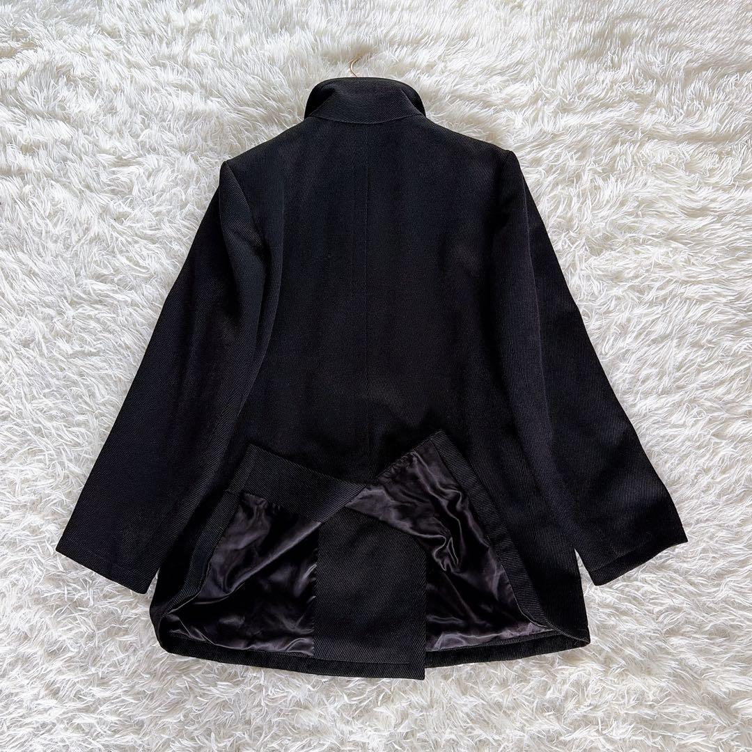 希少✨【イヴサンローラン】ウール100％ダブルコート ジャケット ブラック 40