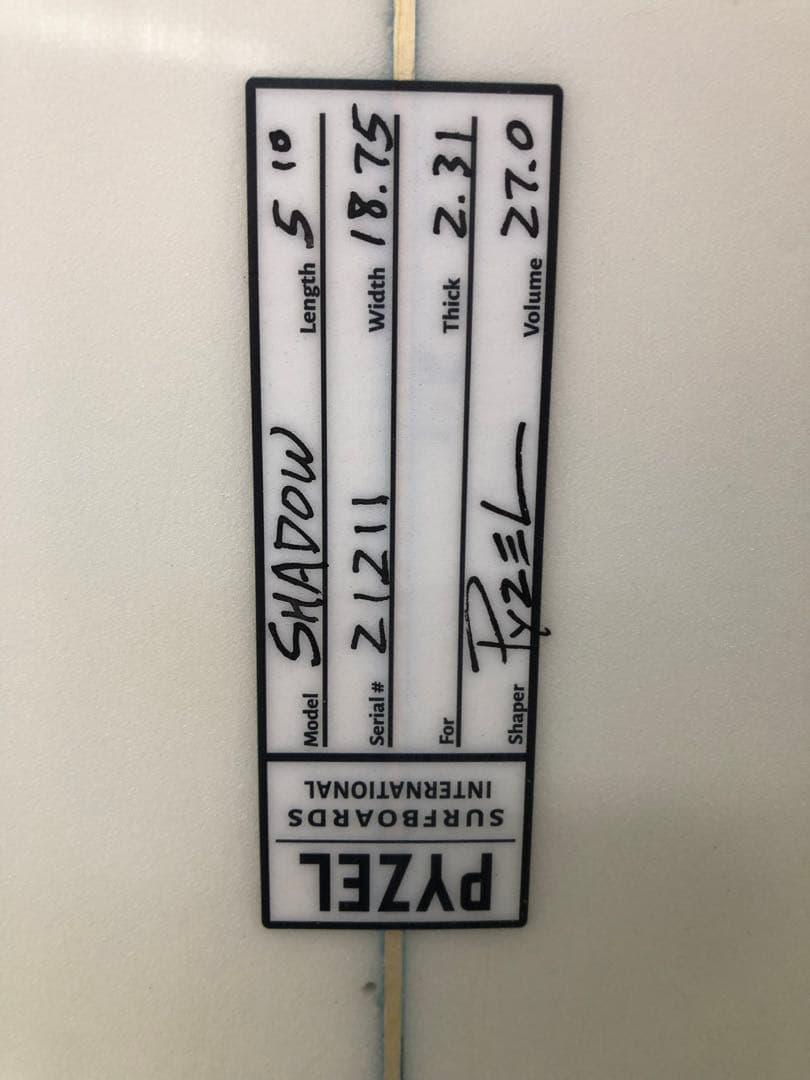 PYZEL パイゼル SHADOW シャドウ フィン・ケース付き！