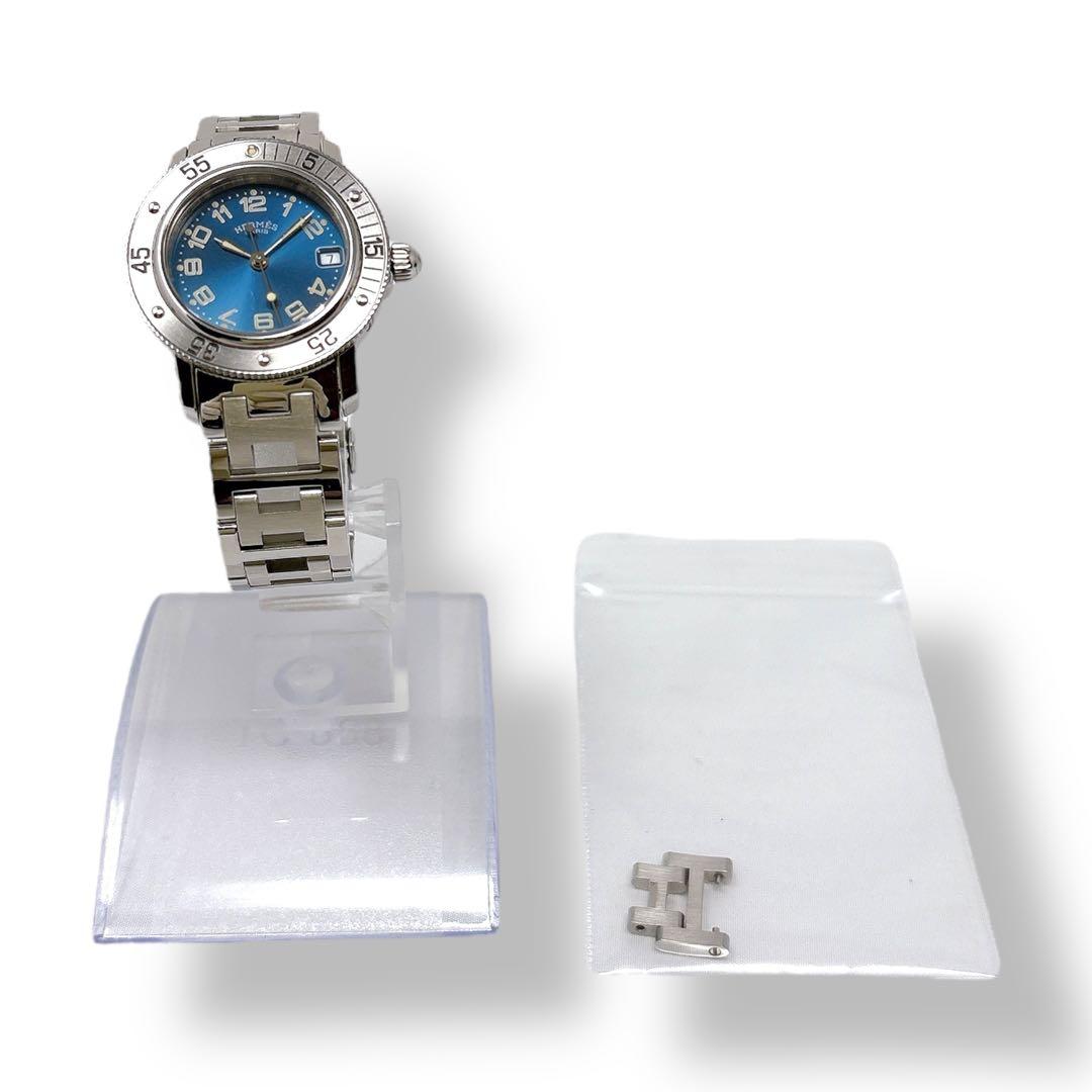 エルメス クリッパー ダイバー CL5.210 ネイビー QZ レディース 時計